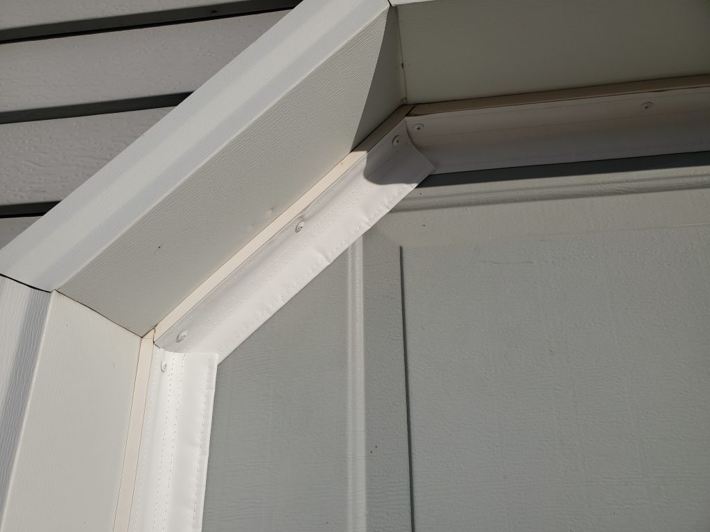 Side/TopSealer installed over existing weatherstripping.